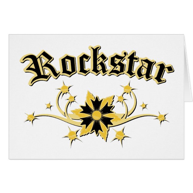 Cartão Rockstar Fashion Design (Frente Horizontal)
