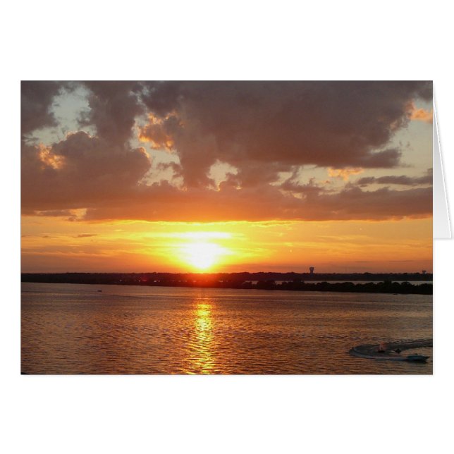 Cartão Rockwall Texas Sunset (Frente Horizontal)