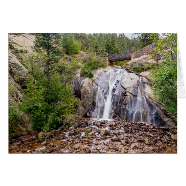 Cartão Rocky Helen Falls (Frente Horizontal)