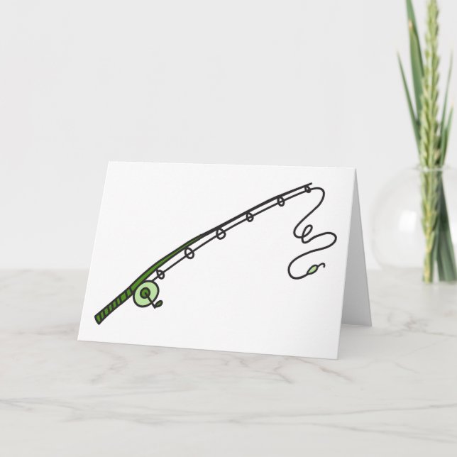 Cartão Rod de pesca (Frente)