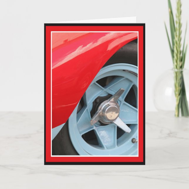 Cartão Roda Azul e Derrubada (Frente)