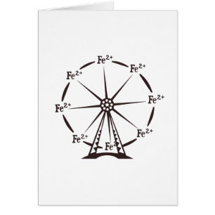 Cartão Roda de Ferris ferrosa