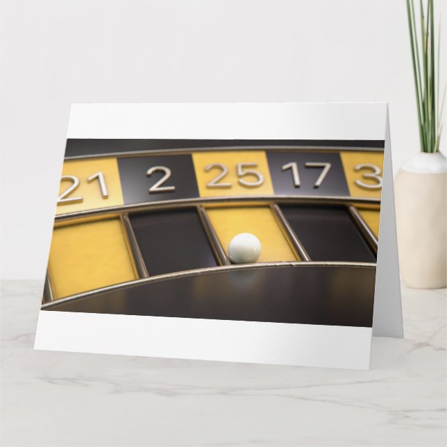 Cartão Roda De Rolha Preta E Amarela (Frente)