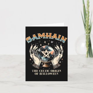 Cartão Roda do Ano de Samhain Origem Celta Pagã