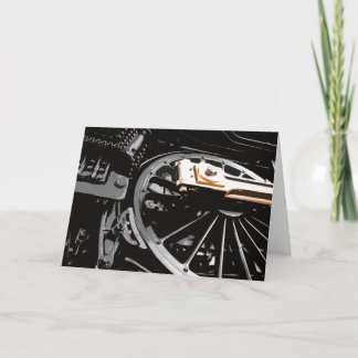 Cartão Roda do motor a vapor