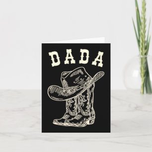 Cartão Rodeio Dada Ocidental Cowboy Aniversariante Famíli