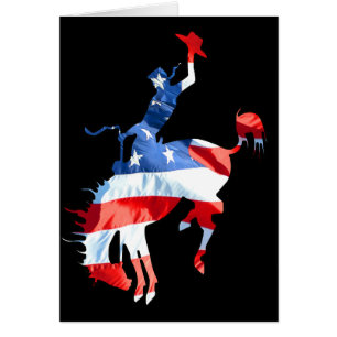 Cartão Rodeo é a América - Bronco Andando 2