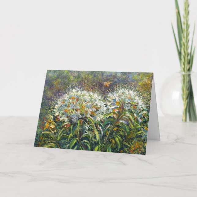 Cartão "Rododendros e abelha" (Frente)