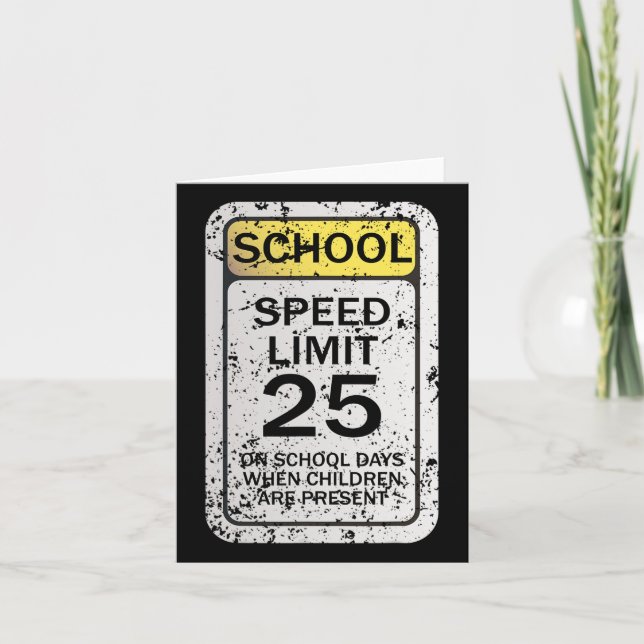 Cartão Rodovia Sinais Engraçados De Tráfego No Halloween  (Frente)