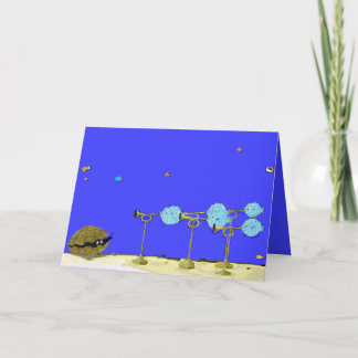 Cartão Roger and the Blowfish...Birthday Card.