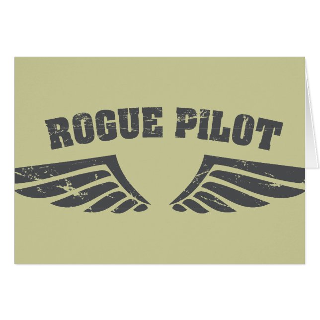 Cartão Rogue Pilot Wings (Frente Horizontal)