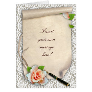 Cartão Rolagem de Texto Personalizável