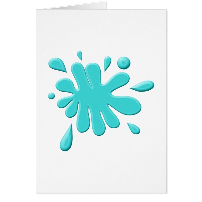 Cartão Rolagem de Tinta Azul (Frente)