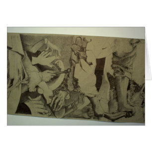 Cartão Rolagem Detalhada de Fragmentos d'Arts por P Baud 