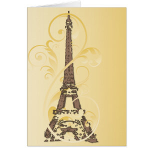 Cartão Rolamentos e Torre Eiffel