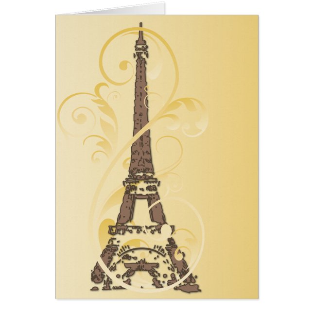 Cartão Rolamentos e Torre Eiffel (Frente)