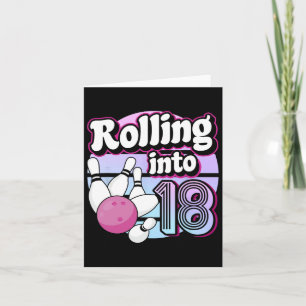 Cartão Rolando para 18 Boliches 18º aniversário