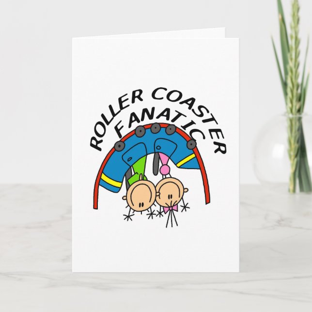 Cartão Roller Coaster Fanatic (Frente)