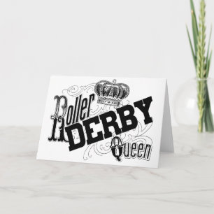 Cartão Roller Derby Queen Greeting Card