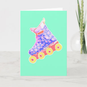 Cartão Rollerblade em Pastel
