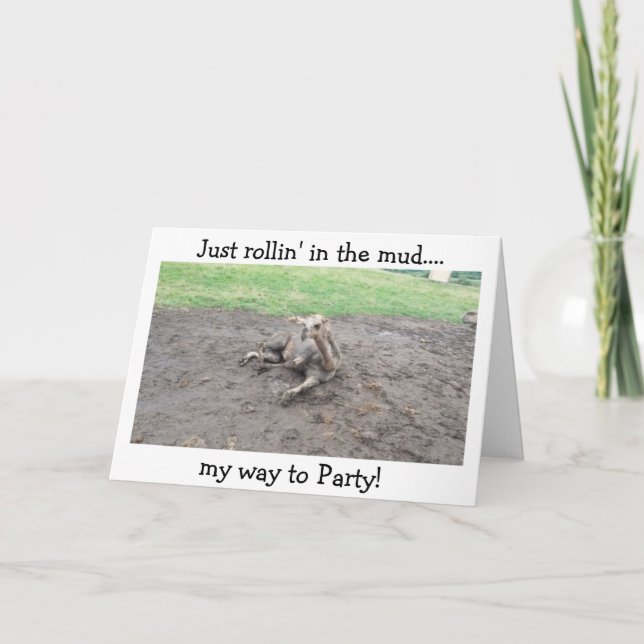 CARTÃO ROLLIN' IN'S MUD/CELEBRAR "SEU BRITHDAY!" (Frente)