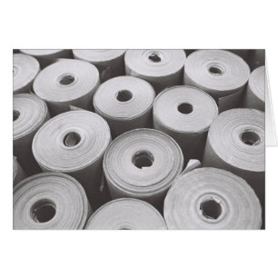Cartão "Rolls do papel "