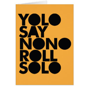 Cartão Rolo de YOLO enchido só