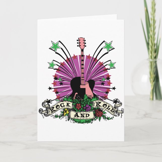 Cartão Rolo fêmea da rocha n (Frente)