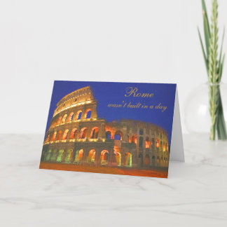 Cartão Roman Coliseum