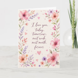 Cartão Romance Fofo Amor Eterno Saudação