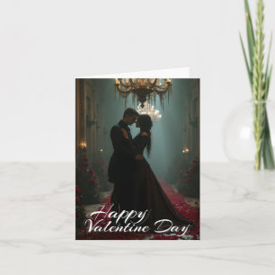 Cartão Romance no Rosa para o Dia de os namorados