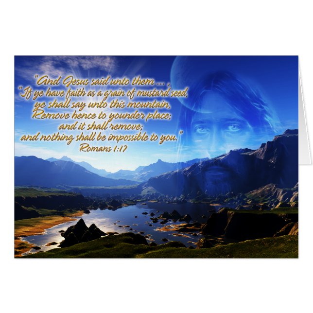 Cartão Romano 1:17 (Frente Horizontal)