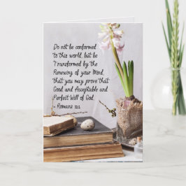 Cartão Romanos 12:2 Não estejam em conformidade com este 