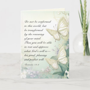 Cartão Romanos 12:2 Não se conformem com esta Bíblia do M