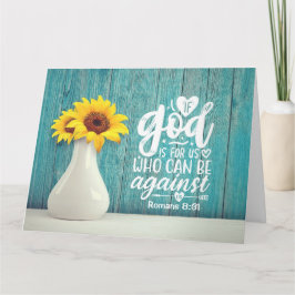 Cartão Romanos 8:31 Se Deus é para nós que pode estar con