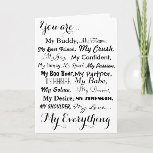 Cartão romantic birthday card male female.love card,black