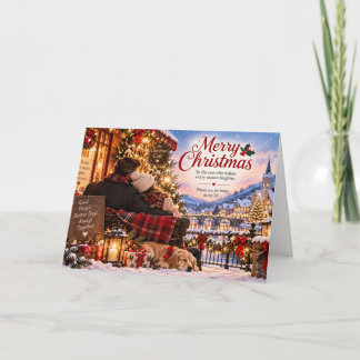 Cartão Romantic Christmas Card for Couples