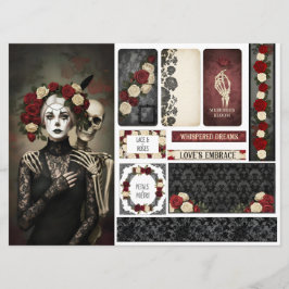 Cartão Romantic Ephemera Sheet 