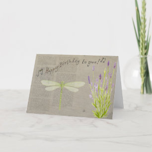 Cartão Romantic Happy Birthday Card