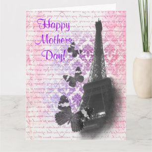 Cartão Romantic Paris mothers day
