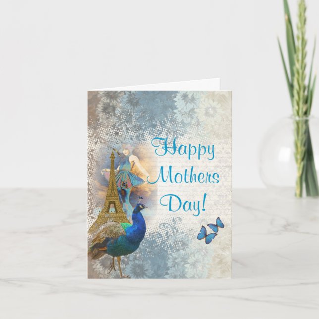 Cartão Romantic Paris  mothers day (Frente)