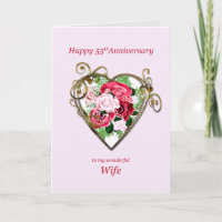 Romântica 55º aniversário de casamento Rosas pinta