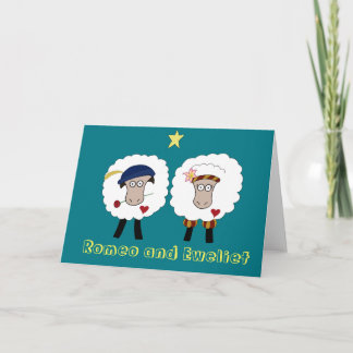 Cartão Romeo and Eweliet Blank Greeting Card