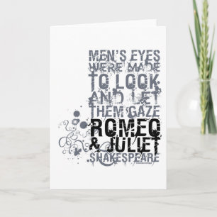 Cartão Romeo & Juliet Men Quote