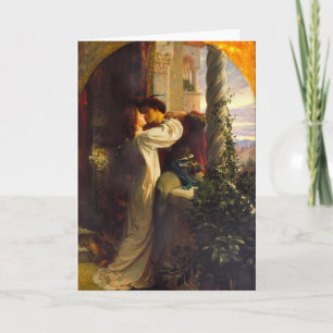 Cartão Romeu e Julieta c. 1884 por Sir Frank Dicksee