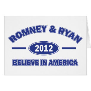 Cartão Romney e Ryan Acreditam