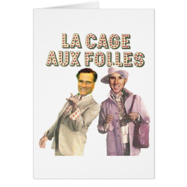 Cartão Romney Santorum (Frente)