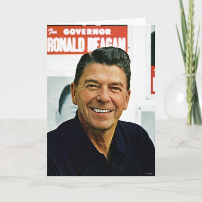 Cartão Ronald Reagan (Frente)