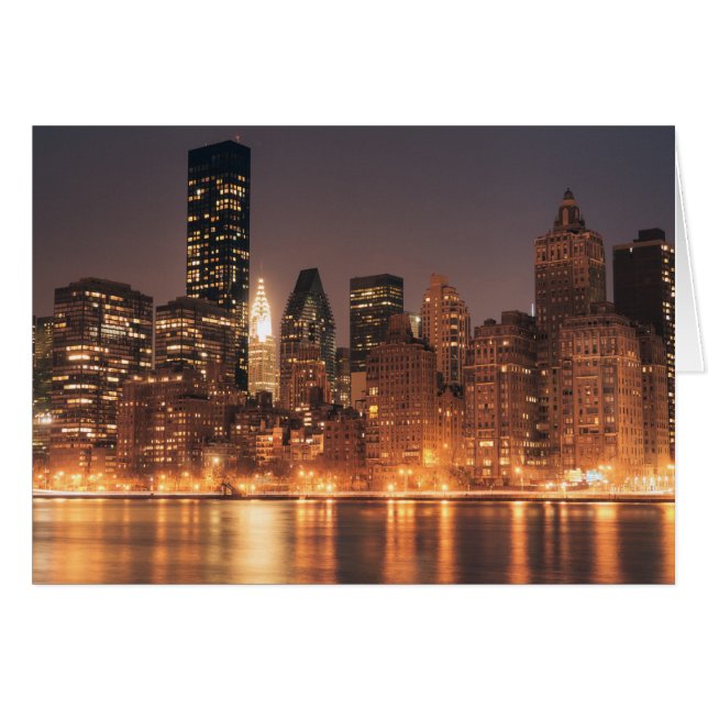 Cartão Roosevelt Island View of the Nova Iorque Skyline (Frente Horizontal)