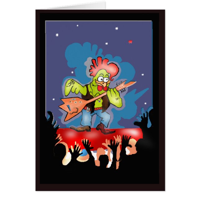 Cartão * Roostar em concerto * (Frente)